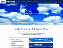 Tablet Screenshot of edenmarketing.com